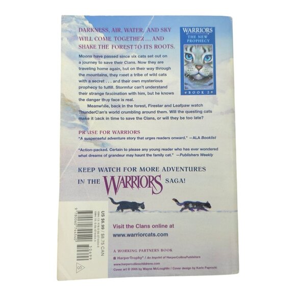 Warriors Erin Hunter Cats The New Prophecy Volumes 1 2 3 5 6 Paperback Lot Of 5 - Picture 8 of 14